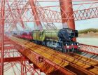 Flying Scotsman crosses the Forth